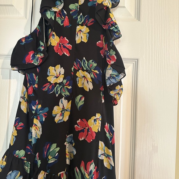 Lauren Ralph Lauren Ruffled Dress  Long Evening - Picture 8 of 9